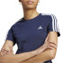 Camiseta adidas Essentials 3 Bandas Mujer Azul