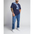 Camiseta Lee Ss Patch Logo Azul Marino Hombre