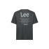 Camiseta Lee Loose Logo Washed Negro Hombre