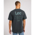 Camiseta Lee Loose Logo Washed Negro Hombre