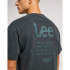 Camiseta Lee Loose Logo Washed Negro Hombre