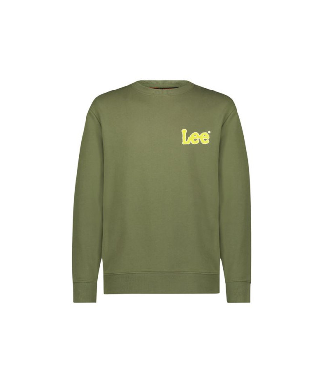 Sudadera Lee Wobbly Verde Oliva Hombre