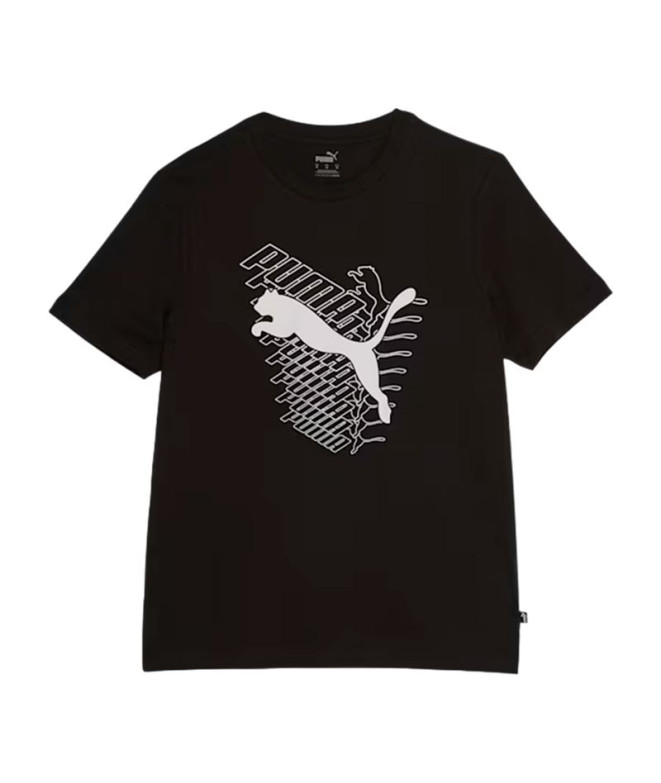 Camiseta Puma Graphics Cat Negro Hombre