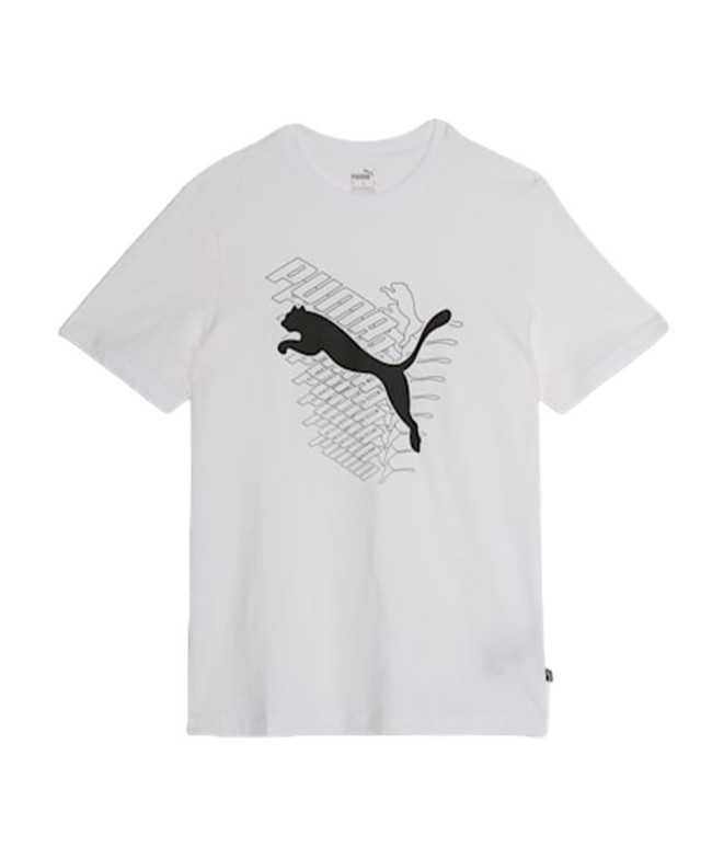 Camiseta Puma Graphics Cat Blanco Hombre