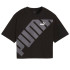Camiseta Puma Power Cropped Negro Mujer