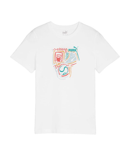 Camiseta Puma GRAPHICS Year of Blanco Infantil