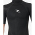 Traje de surf Rip Curl Manga Corta Freelite Spring Infantil Negro
