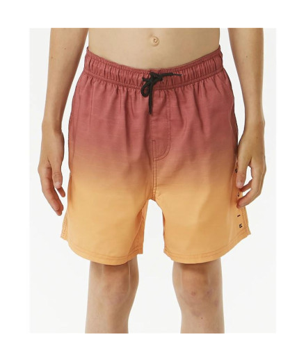 Bañador de Playa Y Piscina Rip Curl Fade Volley Niño Coral