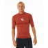 Licra de Surf Rip Curl Waves Upf Perf S/S Hombre Rojo
