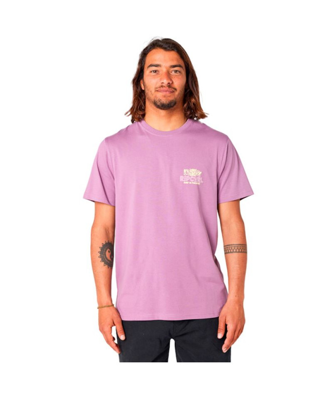 Camiseta Rip Curl Surf Paradise F&B Hombre Morado