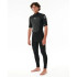 Neopreno de Surf Rip Curl Omega 22Es Bz Ss/L Steamer Hombre Negro