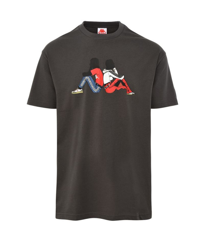 Camiseta de fitness Kappa 222 Banda pop Negro