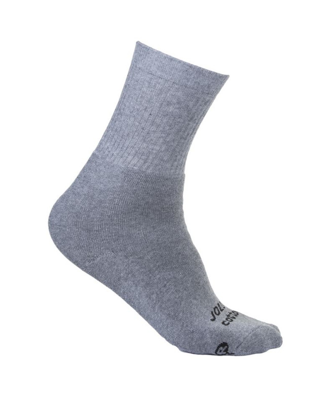 Calcetines Joluvi Cotton Plus 2p Gris