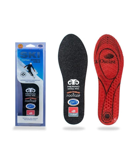 Plantillas de Esquí Footgel Ski Extreme Cold Eucalipto