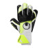 Guantes de portero Uhlsport Uhlsport Soft Advanced blanco/amarillo fluor/neg