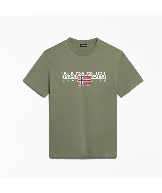Camiseta Napapijri S-Aylmer Verde Hombre