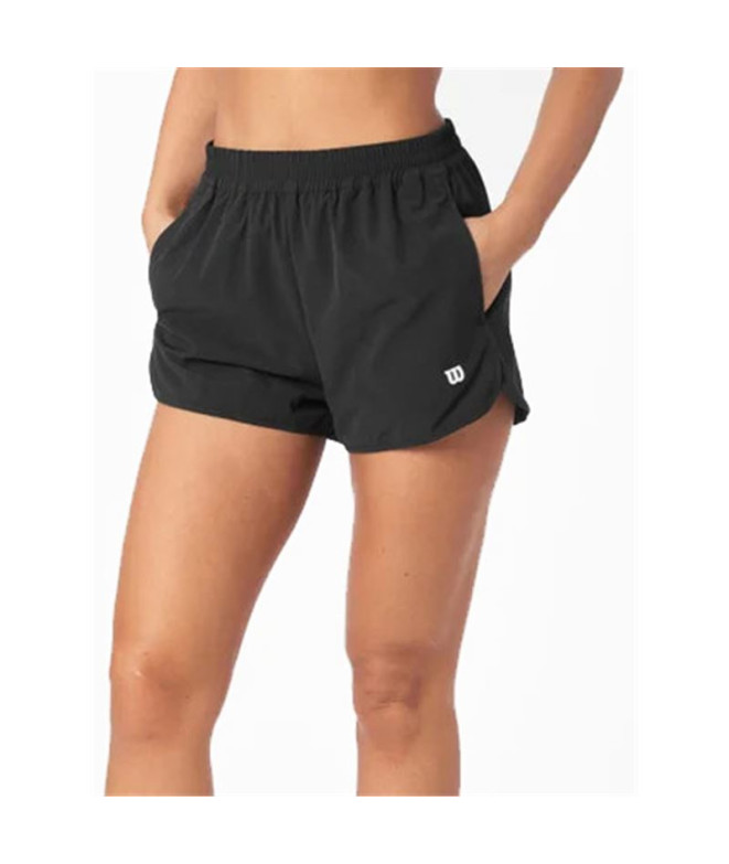 Pantalón de Pádel Wilson Team Short Negro Mujer