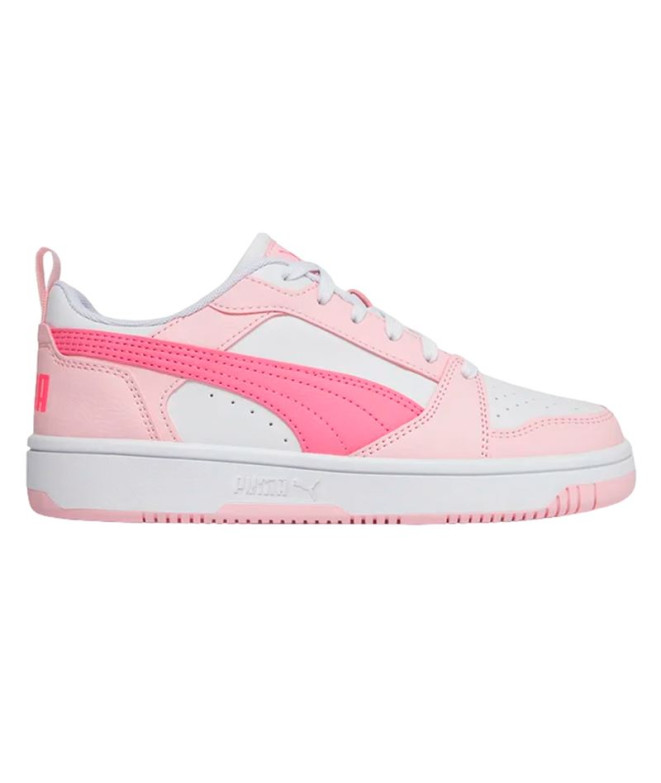 Zapatillas Puma Rebound V6 Blanco Fast Infantil