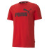 Camiseta Puma Essentials Logo Hombre Rojo