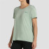 Camiseta de Montaña +8000 Acacia Verde Bicolor Mujer