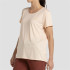 Camiseta de Montaña +8000 Acacia Naranja Pastel Bicolor Mujer