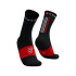 Calcetines de Trail Compressport Ultra V2.0 Negro/Blanco/Rojo