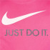 Camiseta Nike Swoosh Just Do It Niña Rosa