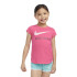 Camiseta Nike Swoosh Just Do It Niña Rosa