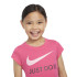 Camiseta Nike Swoosh Just Do It Niña Rosa