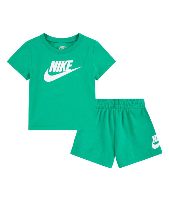 Conjunto Nike Club & Short Set Infantil Verde