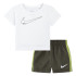 Conjunto Nike Sportswear Club Ssnl Woven Short Set Niño Khaki