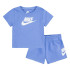 Conjunto Nike Club & Short Set Infantil Lila