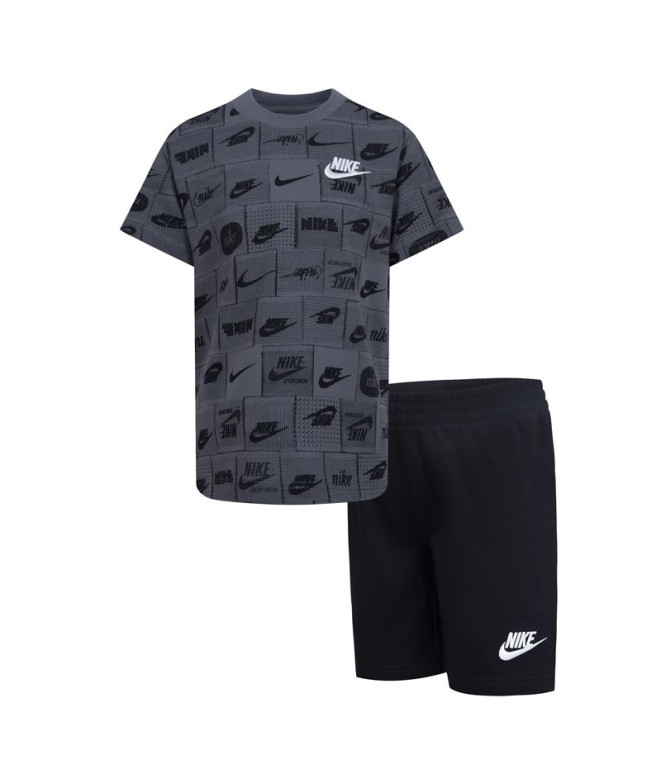 Conjunto Nike Club Niño Negro