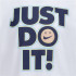 Camiseta Nike Smiley Just do it Ss Niño Blanco