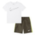 Conjunto Nike Nsw Club Woven Short Set Niño Khaki
