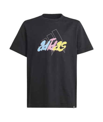 Camiseta adidas Gfx Illustrated Infantil Negro