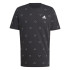 Camiseta adidas Essentials Monogram Hombre Negro