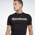 Camiseta Reebok Graphic Series Linear Logo Hombre Negro