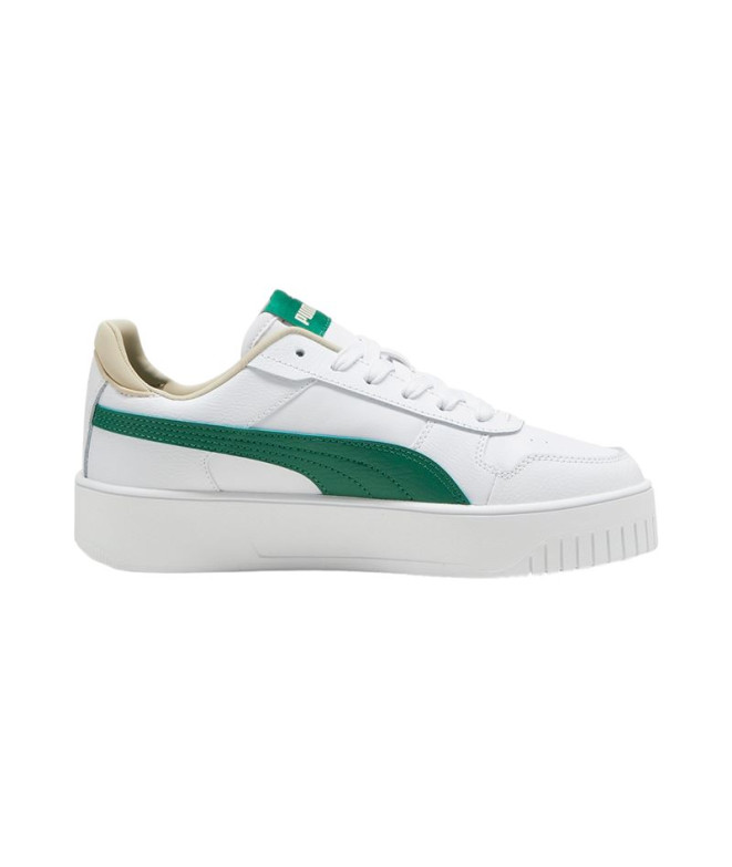 Zapatillas Puma Carina Street Blanco Vino Mujer
