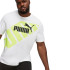 Camiseta Puma POWER Graphic Blanco Amarillo Hombre