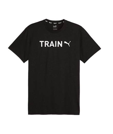 Camiseta de Fitness Puma MEN'S GRAPHIC Negro Hombre