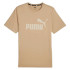 Camiseta Puma Essentials Logo Beige Hombre