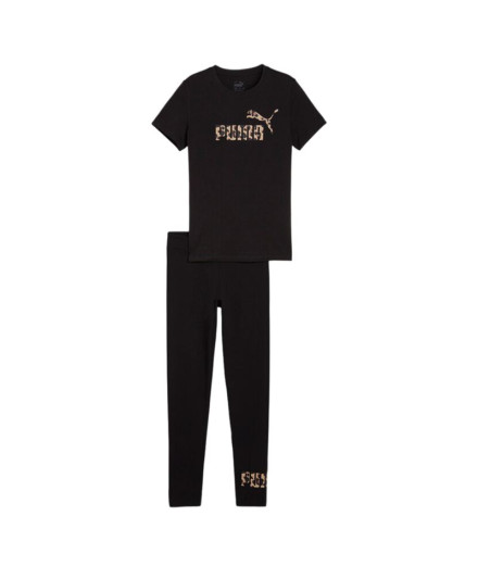 Chándal Puma ANIMAL & Legging Negro Infantil