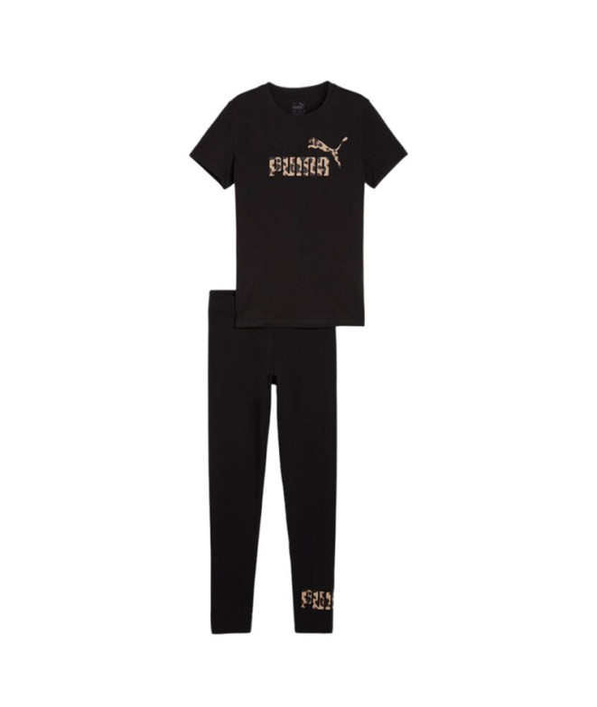 Chándal Puma ANIMAL & Legging Negro Infantil