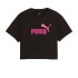Camiseta Puma Girls Cropped Negro Infantil