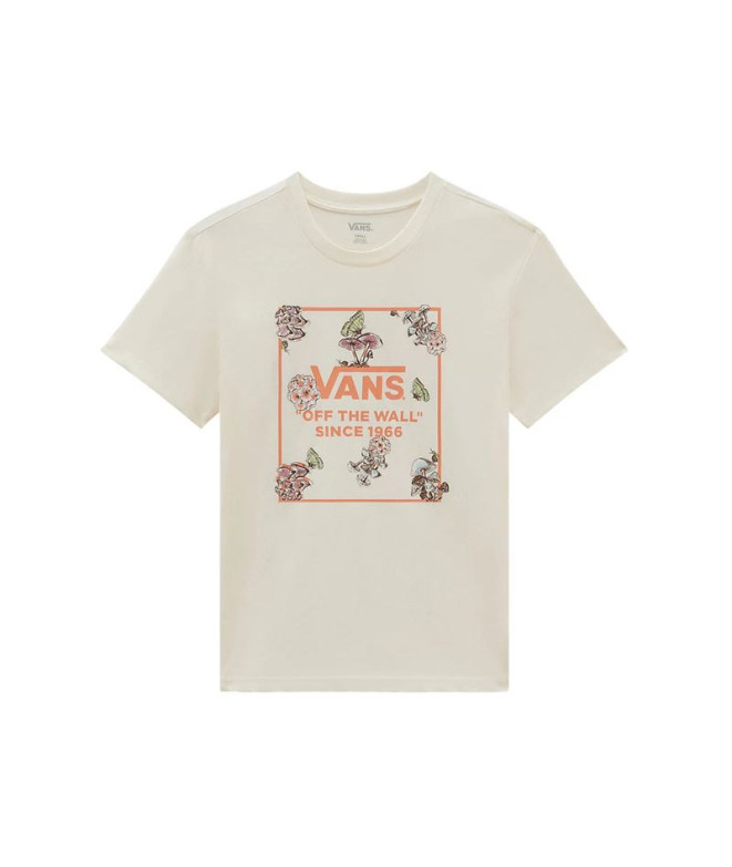 Camiseta Vans Fungi Floral Bff Blanco Mujer