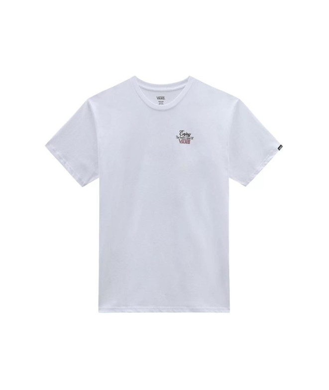 Camiseta Vans Checkerboard Taste Blanco Hombre