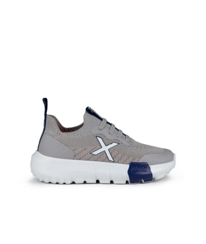 Zapatillas Casual Munich Jony Kid 02 Infantil Gris