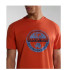 Camiseta Napapijri S-Bollo Ss 1 Naranja Hombre