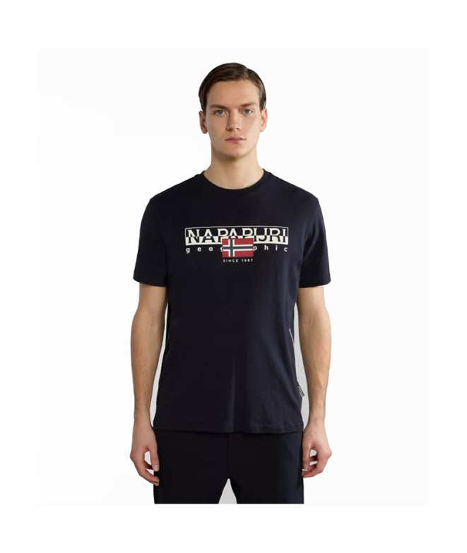 Camiseta Napapijri S-Aylmer Negro 041 Hombre